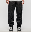 Side zipper slit breathable cargo pants